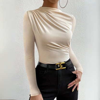 JASMIN | ELEGANT DRAPED TOP