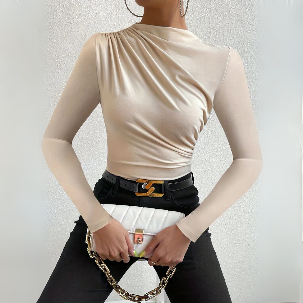 JASMIN | ELEGANT DRAPED TOP